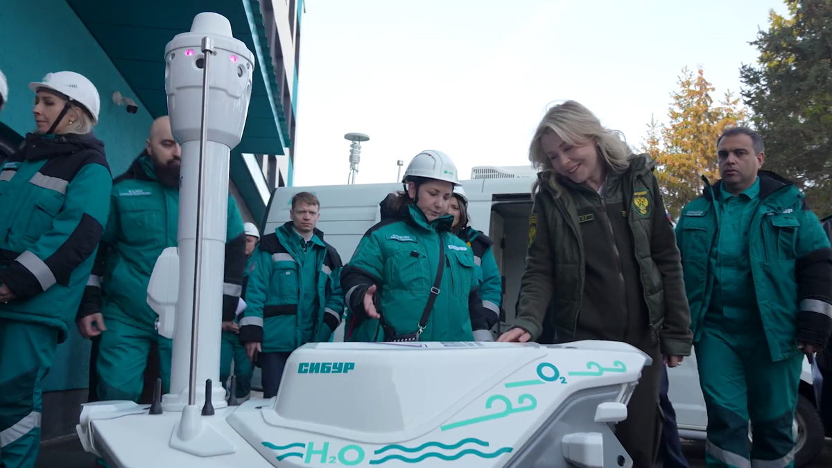 Автономный мобильный робот СМП Роботикс на территории «Казаньоргсинтеза»
